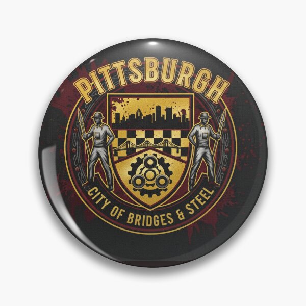 Item preview, Modern Abstract Pittsburgh Pennsylvania Cityscape Art designed and sold by shoopylife.