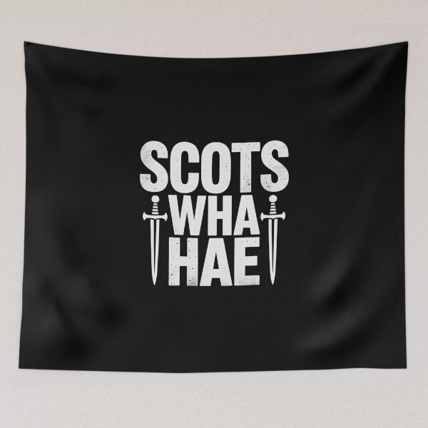 Item preview, Scots Wha Hae Scottish Design | Battle Cry Sword Typography designed and sold by Loom on the Loch.