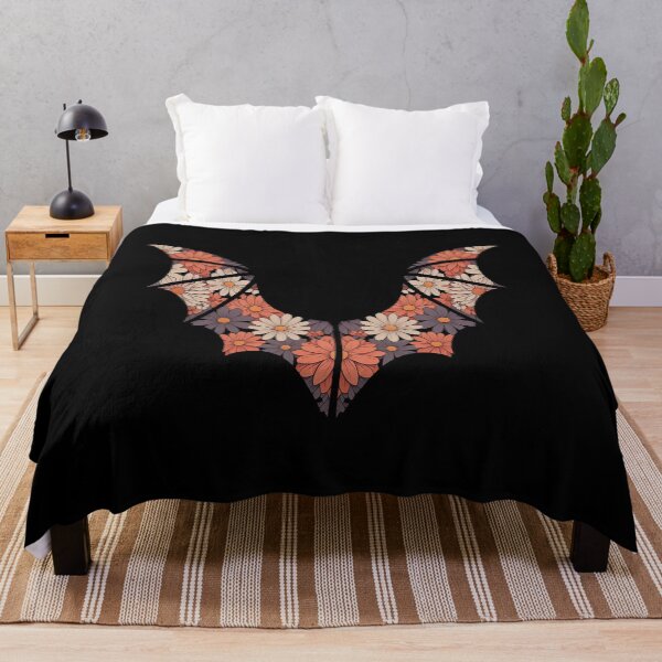 Item preview, Floral Bat Gothic Aesthetic Halloween Retro Vintage Art designed and sold by Tatianamiobi.