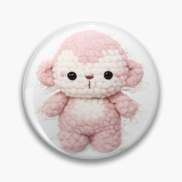 Item preview, Cute Baby Monkey – 3D Embroidered Plush Style Sticker Fluffy Baby Monkey – Handmade Embroidery Pop-Up Sticker designed and sold by Gurjeetpixelart.
