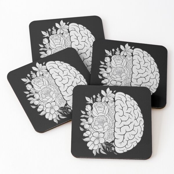 Item preview, Floral Brain Anatomy Anatomical Brain for Nurse Neurology designed and sold by Tatianamiobi.