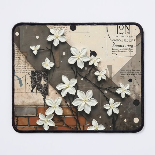 Item preview, Jasmine Flowers, Abstract Urban Collage designed and sold by SolaoLab.