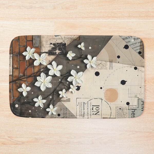 Item preview, Jasmine Flowers, Abstract Urban Collage designed and sold by SolaoLab.