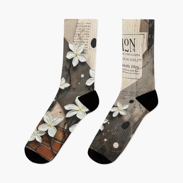 Item preview, Jasmine Flowers, Abstract Urban Collage designed and sold by SolaoLab.