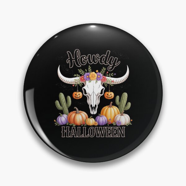 Item preview, Floral Bull Skull Howdy Halloween Western Cactus Top designed and sold by Tatianamiobi.