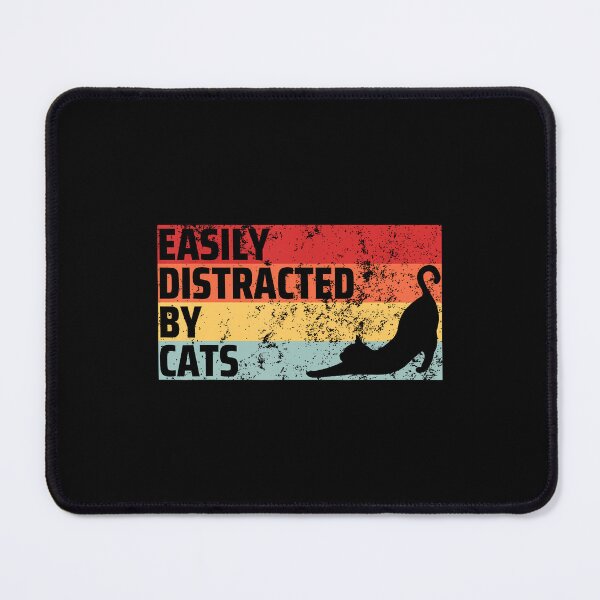 Item preview, Easily Distracted By Cats Funny Cat Lover Girls designed and sold by RylynKaub86.