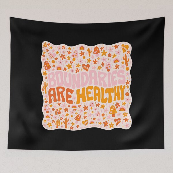 Item preview, Boundaries Are Healthy Positive Quote	 designed and sold by sayfogrodenn.