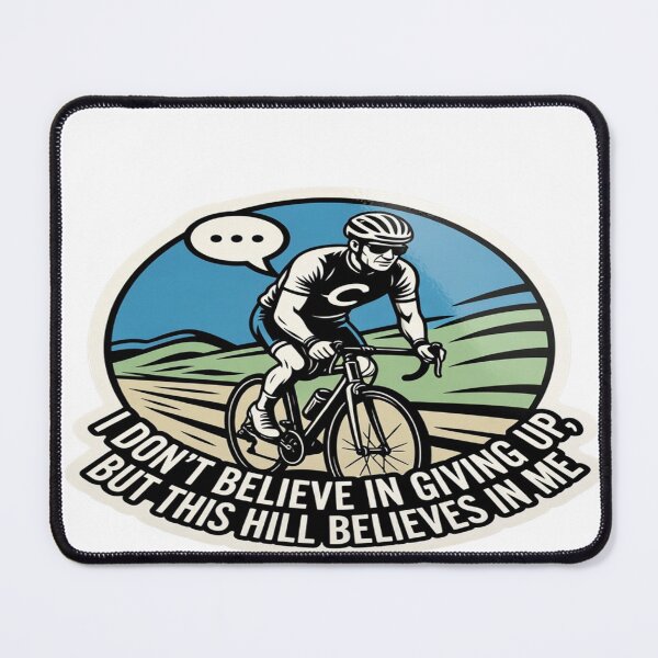 Item preview, This Hill Believes in Me – Motivational Cycling Design | Pogi Challenge Europe 2026 designed and sold by Sushikidsntod.