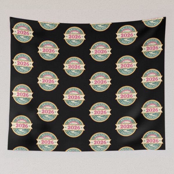 Item preview, Bristol 2026 Vintage Travel Badge Graphic T-Shirt - England Retro Design designed and sold by FestivityFinds.