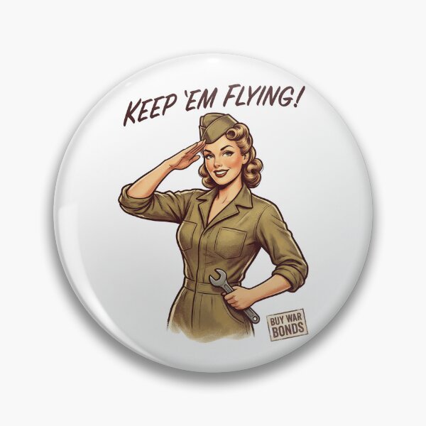 Item preview, Patriotic Pin Up Girl World War II Recruiting Style designed and sold by Blok45.