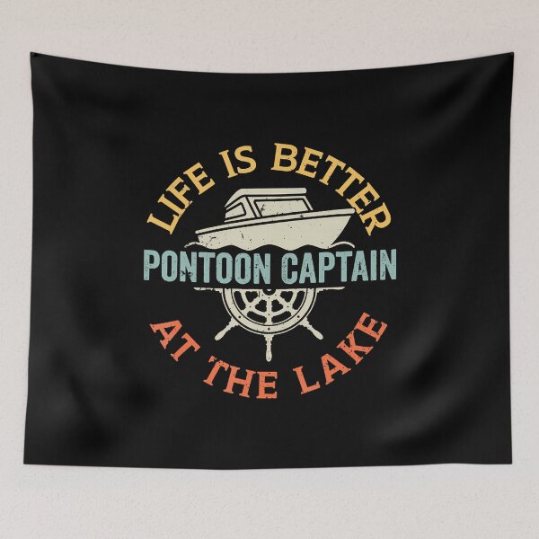 Item preview, Boating Lake For Men Pontoon Boat Captain designed and sold by scottsurswab.