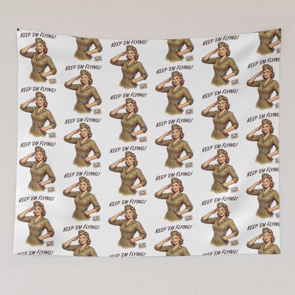 Item preview, Patriotic Pin Up Girl World War II Recruiting Style designed and sold by Blok45.