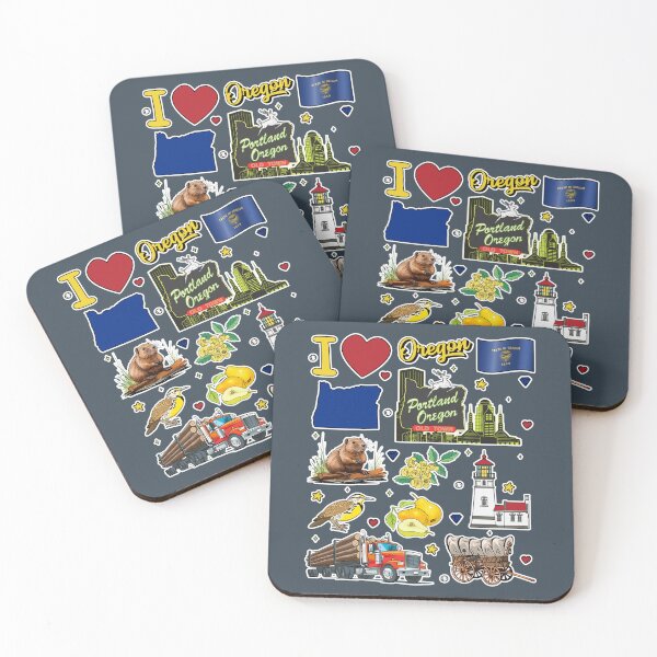 Item preview, Oregon State Pride - Vintage Pacific Northwest Aesthetic Sticker Pack designed and sold by mashmosh.