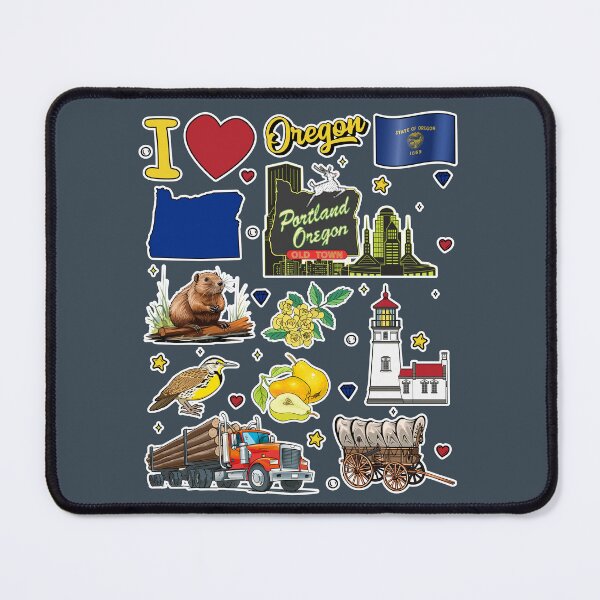 Item preview, Oregon State Pride - Vintage Pacific Northwest Aesthetic Sticker Pack designed and sold by mashmosh.
