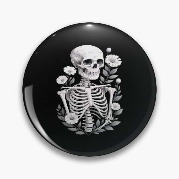 Item preview, Floral Skeleton Flowers Goth Aesthetic Dark Alt Occult Death designed and sold by Tatianamiobi.
