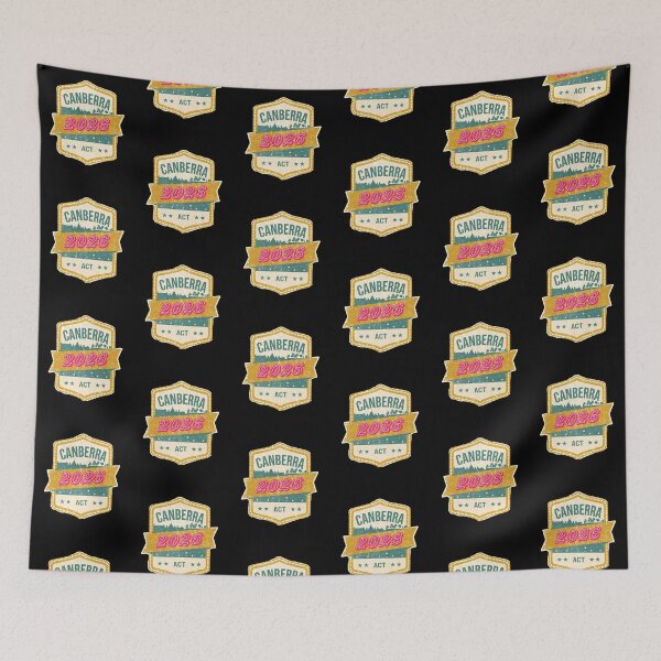 Item preview, Canberra 2026 Vintage Travel Badge Graphic T-Shirt - ACT Retro Design designed and sold by FestivityFinds.