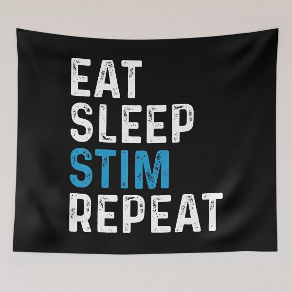 Item preview, Eat Sleep Stim Repeat Stimming Autism Awareness Boys designed and sold by RylynKaub86.