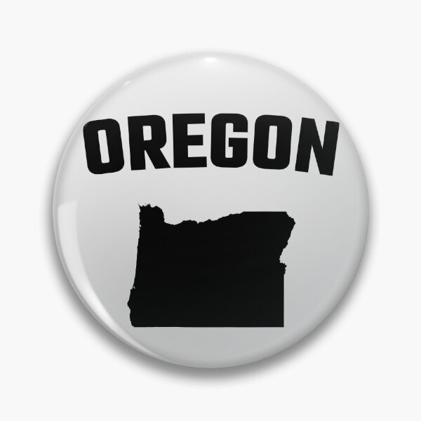 Item preview, Oregon State Silhouette - Classic Black Map Design designed and sold by mashmosh.