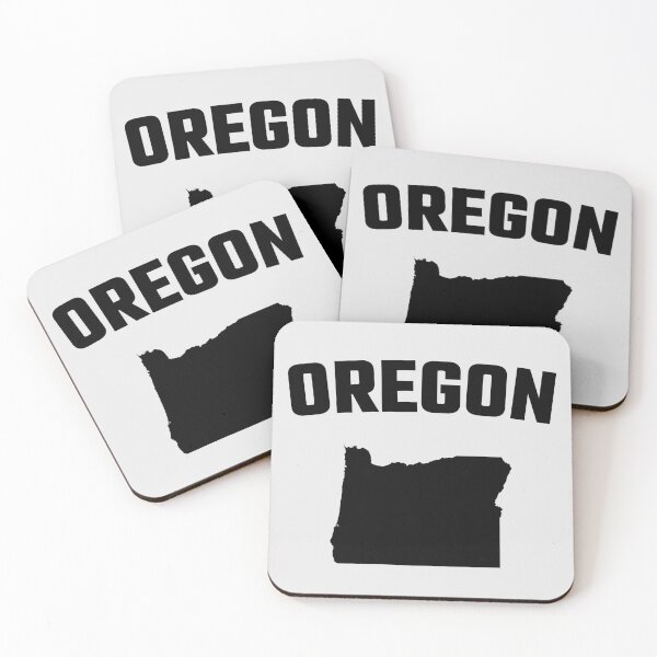 Item preview, Oregon State Silhouette - Classic Black Map Design designed and sold by mashmosh.
