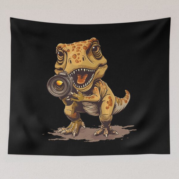 Item preview, Dinosaur With Camera For A Trendy And Standout Appeal designed and sold by vaharisanic.