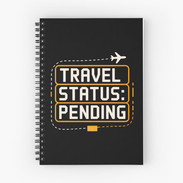 Item preview, Travel Status Pending Minimalist Airplane Flight Board Design designed and sold by SplashTastic.