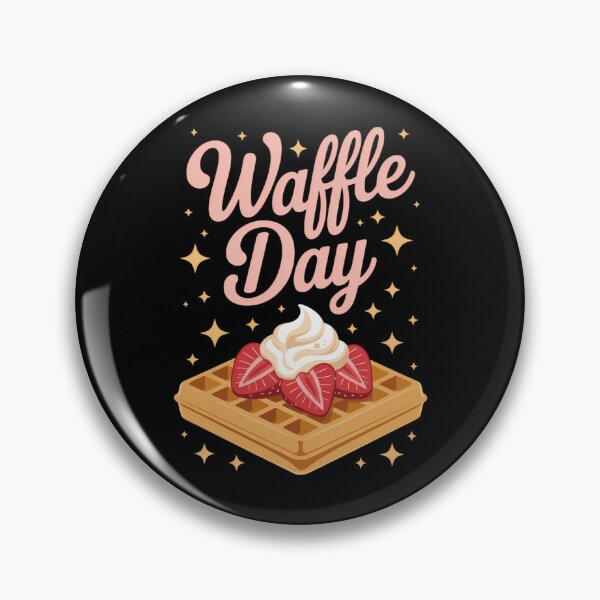 Item preview, Belgian Waffle With Strawberries Waffle Day designed and sold by EllenJast.