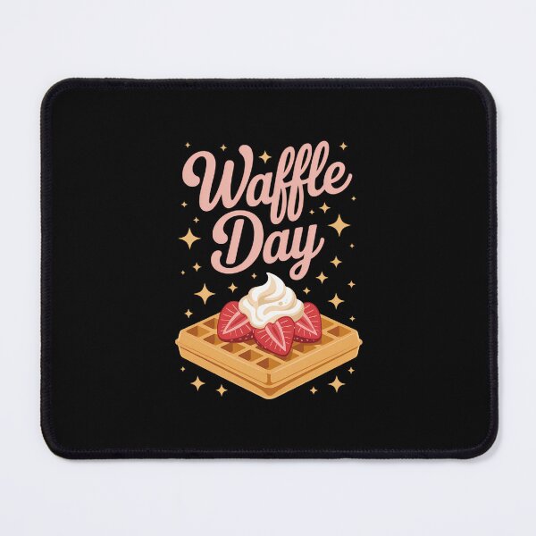 Item preview, Belgian Waffle With Strawberries Waffle Day designed and sold by EllenJast.
