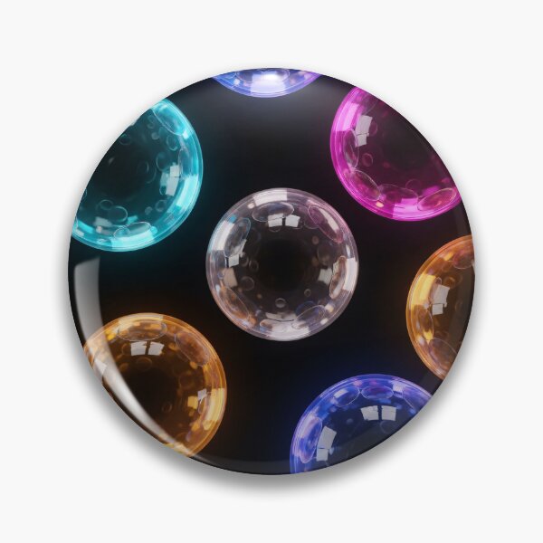 Item preview, Neon Glass Bubbles Seamless designed and sold by Kaleidoscope Print.