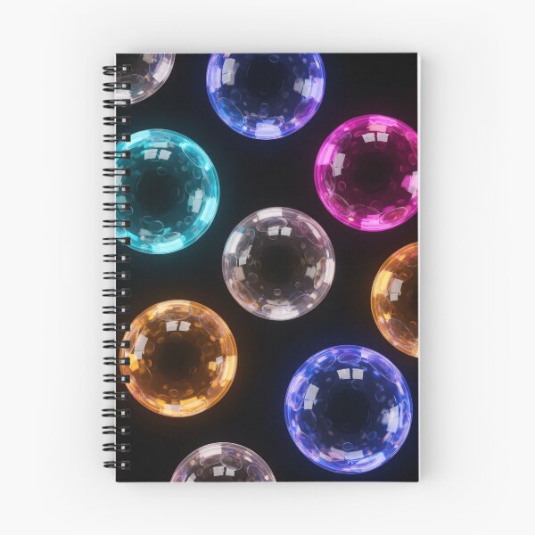 Item preview, Neon Glass Bubbles Seamless designed and sold by Kaleidoscope Print.