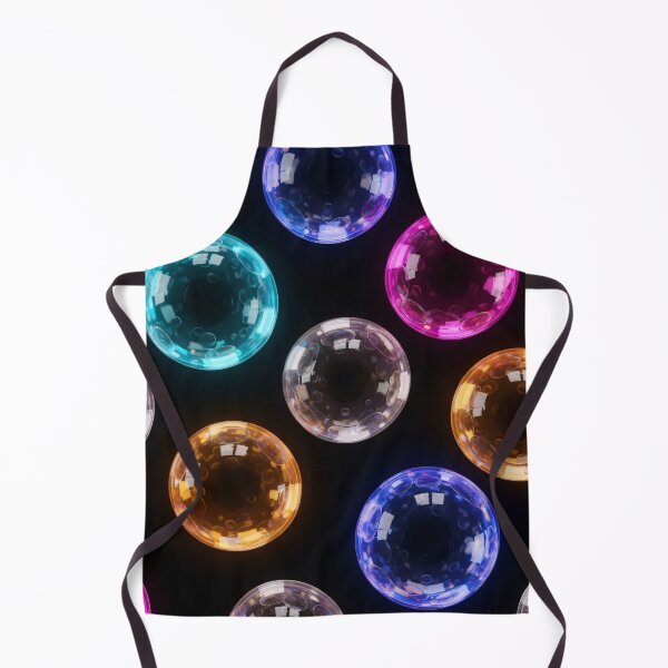 Item preview, Neon Glass Bubbles Seamless designed and sold by Kaleidoscope Print.