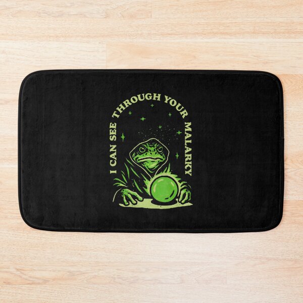 Item preview, I Can See Through Your Malarky Frog Wizard designed and sold by scottsurswab.