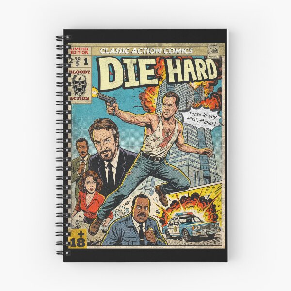 Item preview, Die Hard Vintage Comic Cover Art designed and sold by Back2Collage.