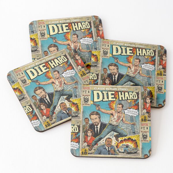 Item preview, Die Hard Vintage Comic Cover Art designed and sold by Back2Collage.