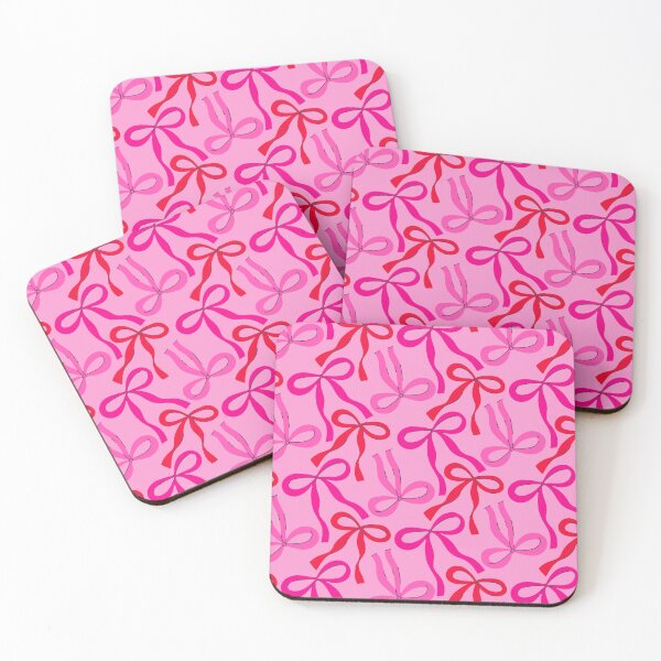 Item preview,  pattern with pink and red bows designed and sold by burbura.