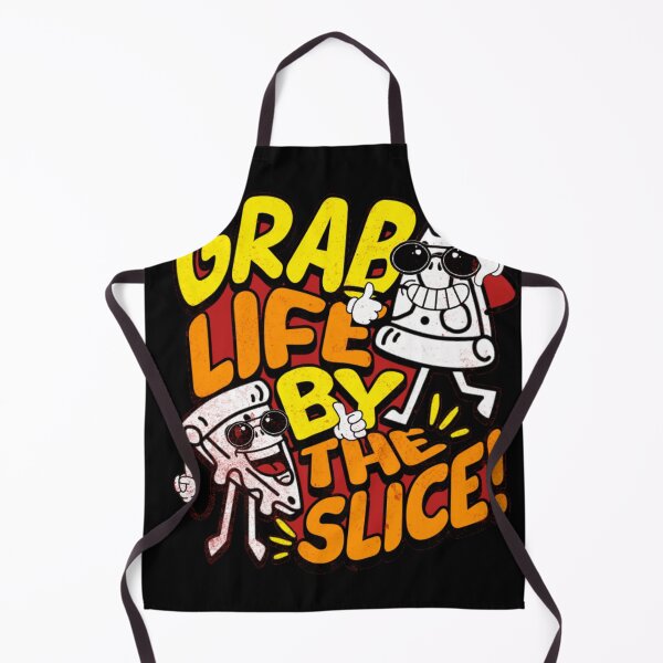 Item preview, Funny Pizza Slice Characters Grab Life Motivational Design designed and sold by GenZFashion000.