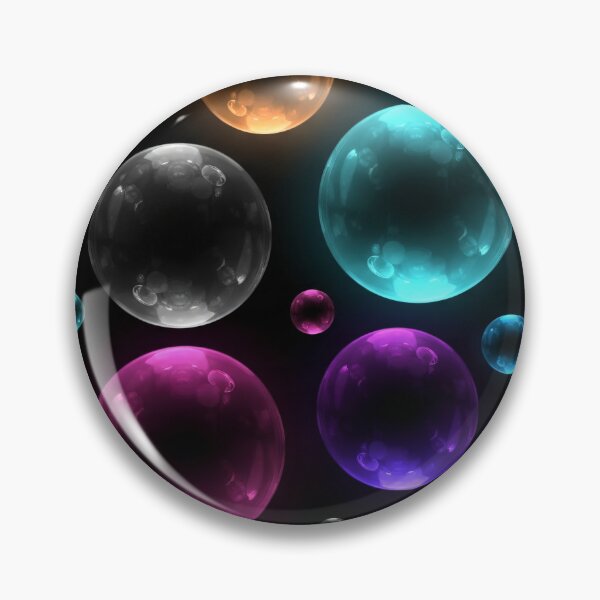 Item preview, Glow Bubble Orbit Pattern designed and sold by Kaleidoscope Print.