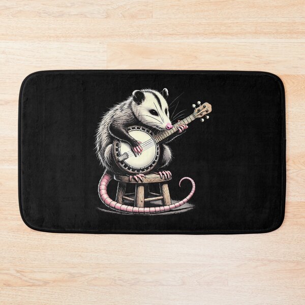 Item preview, Cute Opossum Or Possum Playing The Banjo Instrument designed and sold by vaharisanic.