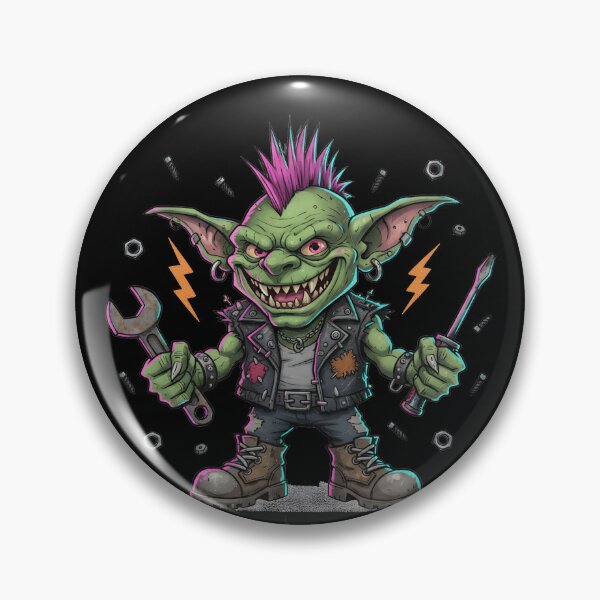 Item preview, Chaos Engineer Punk Gremlin – Funny Grunge Streetwear Illustration designed and sold by JonelCrafts.