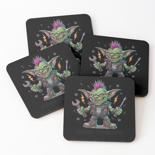 Item preview, Chaos Engineer Punk Gremlin – Funny Grunge Streetwear Illustration designed and sold by JonelCrafts.