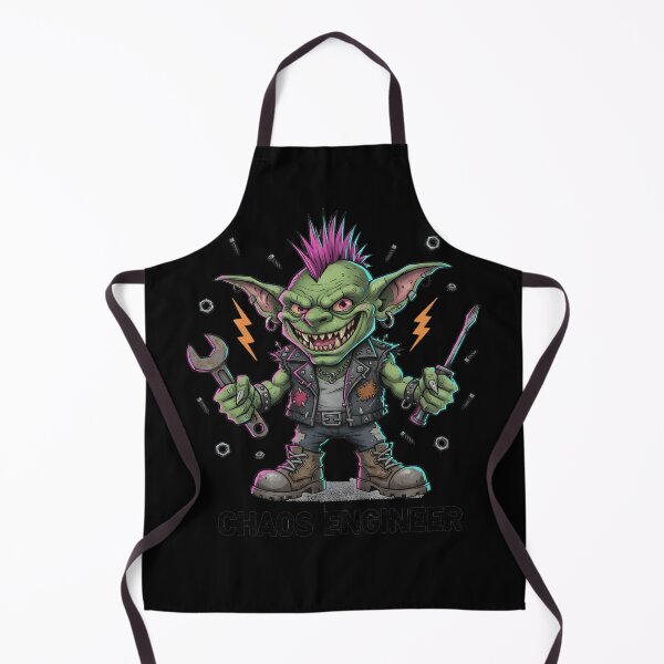 Item preview, Chaos Engineer Punk Gremlin – Funny Grunge Streetwear Illustration designed and sold by JonelCrafts.