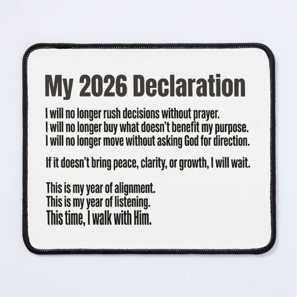 Item preview, My 2026 Declaration - Will Be My Year Of Faith Alignment And Purposeful Living designed and sold by HumansStuck12.