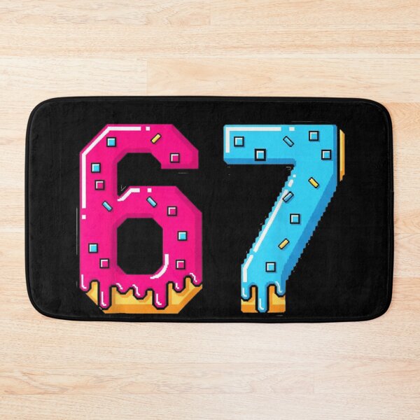 Item preview, Cute Melting Donut Numbers Sixty Seven Colorful Cartoon Design designed and sold by TiaraHans.