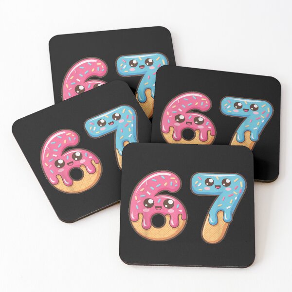 Item preview, Cute Ice Cream Number Sixty Seven Smiling Cartoon Illustration designed and sold by TiaraHans.