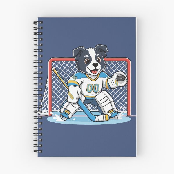 Item preview, Cute Border Collie Ice Hockey Goalie Puppy | Happy Winter Puppy designed and sold by The Real Life Symphony.