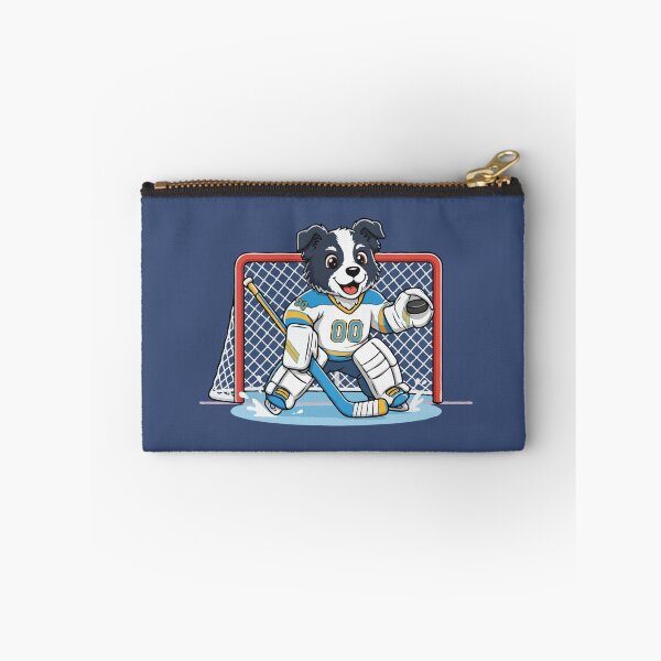 Item preview, Cute Border Collie Ice Hockey Goalie Puppy | Happy Winter Puppy designed and sold by The Real Life Symphony.