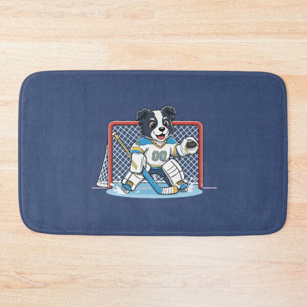 Item preview, Cute Border Collie Ice Hockey Goalie Puppy | Happy Winter Puppy designed and sold by The Real Life Symphony.
