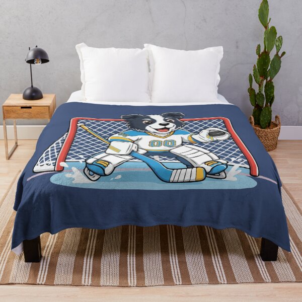 Item preview, Cute Border Collie Ice Hockey Goalie Puppy | Happy Winter Puppy designed and sold by The Real Life Symphony.