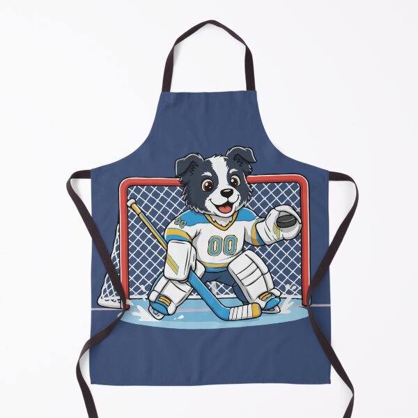 Item preview, Cute Border Collie Ice Hockey Goalie Puppy | Happy Winter Puppy designed and sold by The Real Life Symphony.