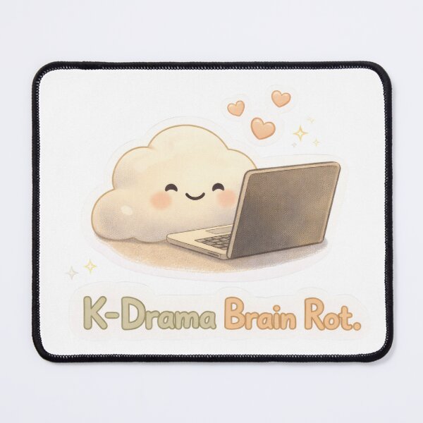 Item preview, K-Drama Brain Rot | Cute Cozy K-Drama Sticker designed and sold by Soft Seoul Studio.