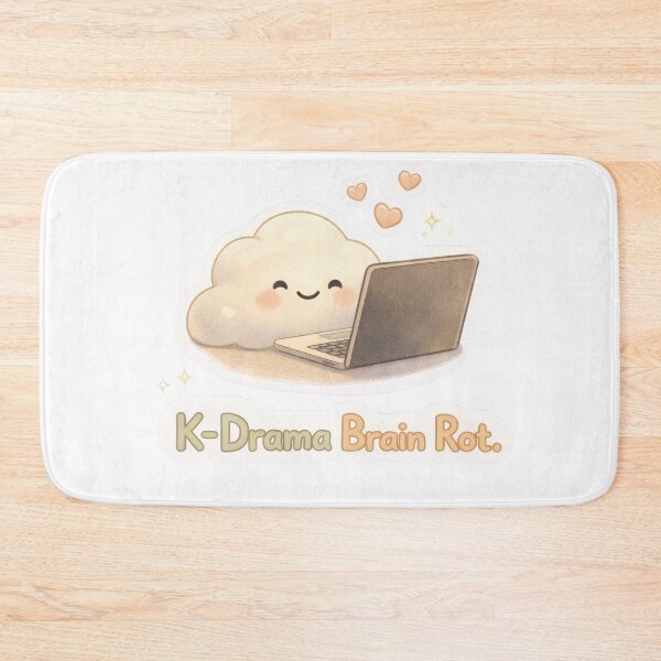 Item preview, K-Drama Brain Rot | Cute Cozy K-Drama Sticker designed and sold by Soft Seoul Studio.